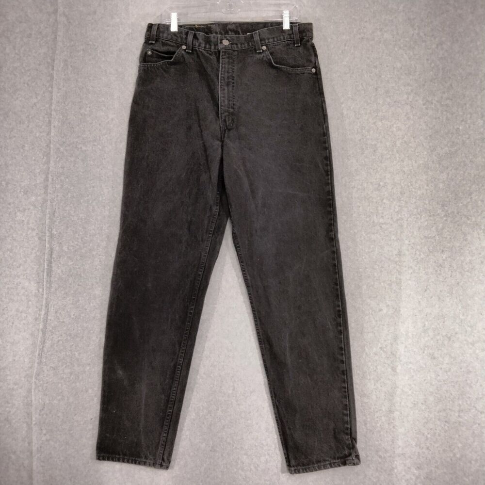 Levis 550 Vintage Jeans Men 36 x 32 Denim Relaxed Fit Tapered Leg USA Made Black
